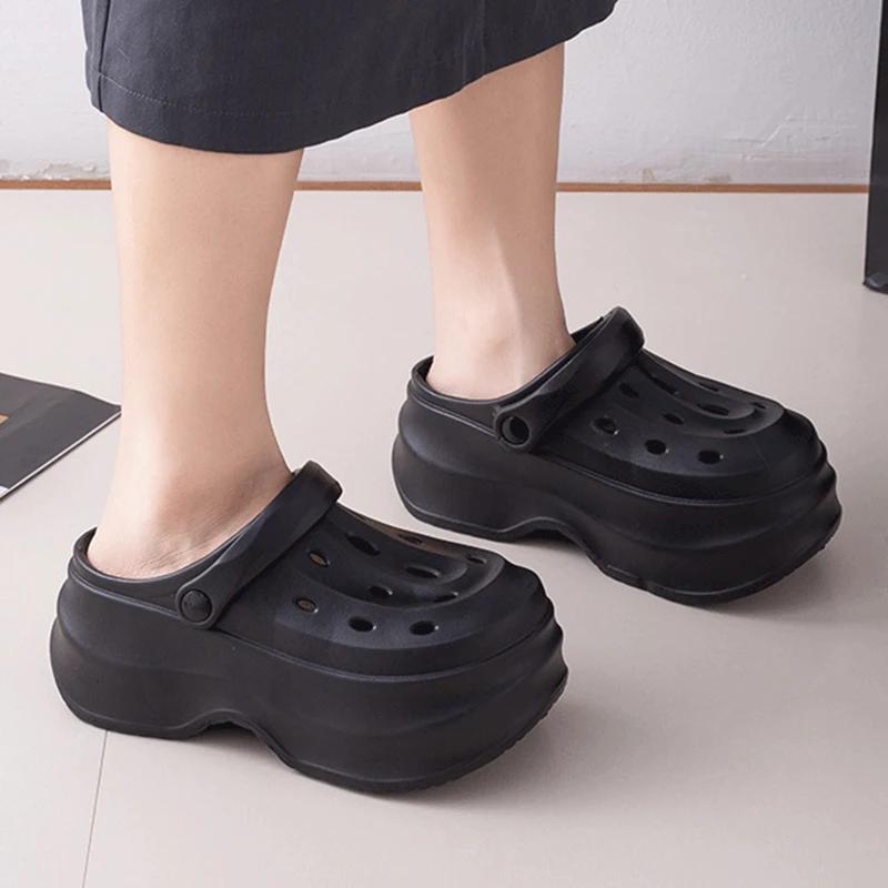 Fashion Rimocy 2025 New Womens Platform Clogs Sandals Thick Bottom Eva Garden Shoes Woman Summer Outdoor Non Slip Beach Sandalias Mujer