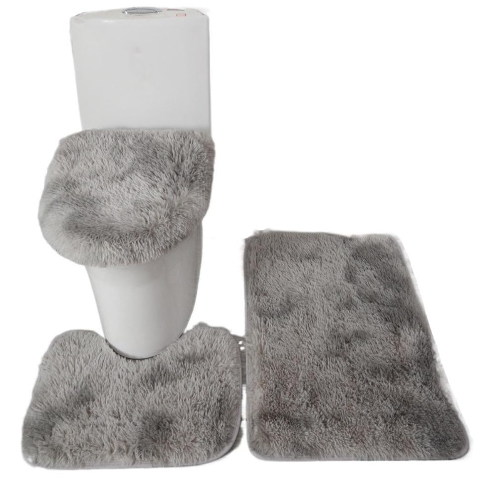 3pcs Anti Slip Floor Mat Absorbent Toilet Cushion Toilet Pad Toilet Cover  Living Room