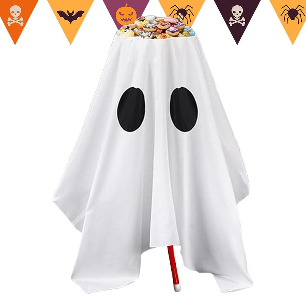 Halloween Candy Bowl Stand Ghost Trick or Treat Candy Holder with LED Light Festive Halloween Decorations for Indoor Outdoor