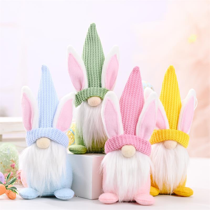 Easter Gnome Bunny Rabbit Gonk Tomte Dwarf Plush Doll Toy Ornaments kids Gift