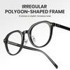 Round Blue Light Blocking Fashion UV Unisex [Cyxus] Glasses, Glasses, Non-Prescription, Glasses, Protection, (8197T01 Black)