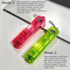 With LED Light Hand Fidget Toy Crystal Clicker Crystal Clicker Keyboard Keychain  Travel