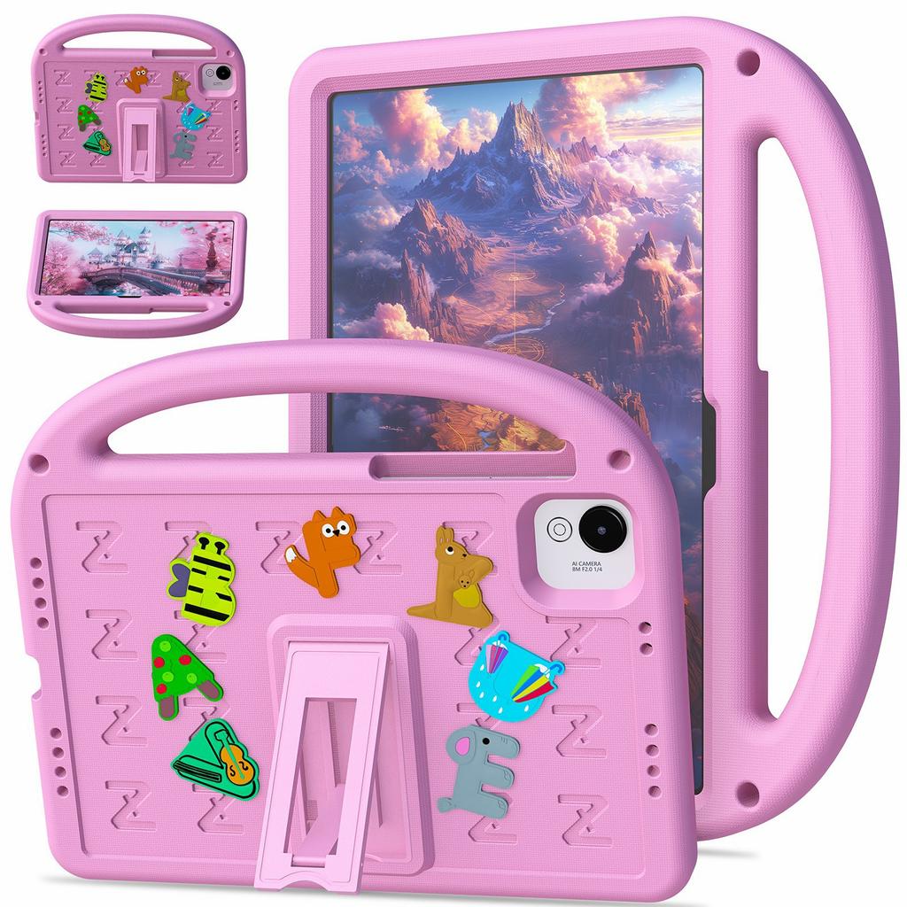 For Honor Pad X10 Pro/Pad X9a/Pad X9 Pro Kickstand Case Cartoon Design Anti-Drop EVA+PC Tablet Cover with Strap for Kids