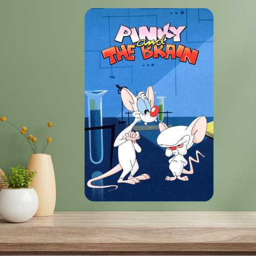 Pinky and the Brain Metal TV Show Poster Sign 20x30cm（7.8x11.8inch）