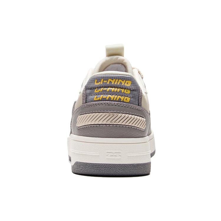 New LiNing Anti Slip Wear Resistant Low Top Skateboard Shoes White Gray AGCS083-4