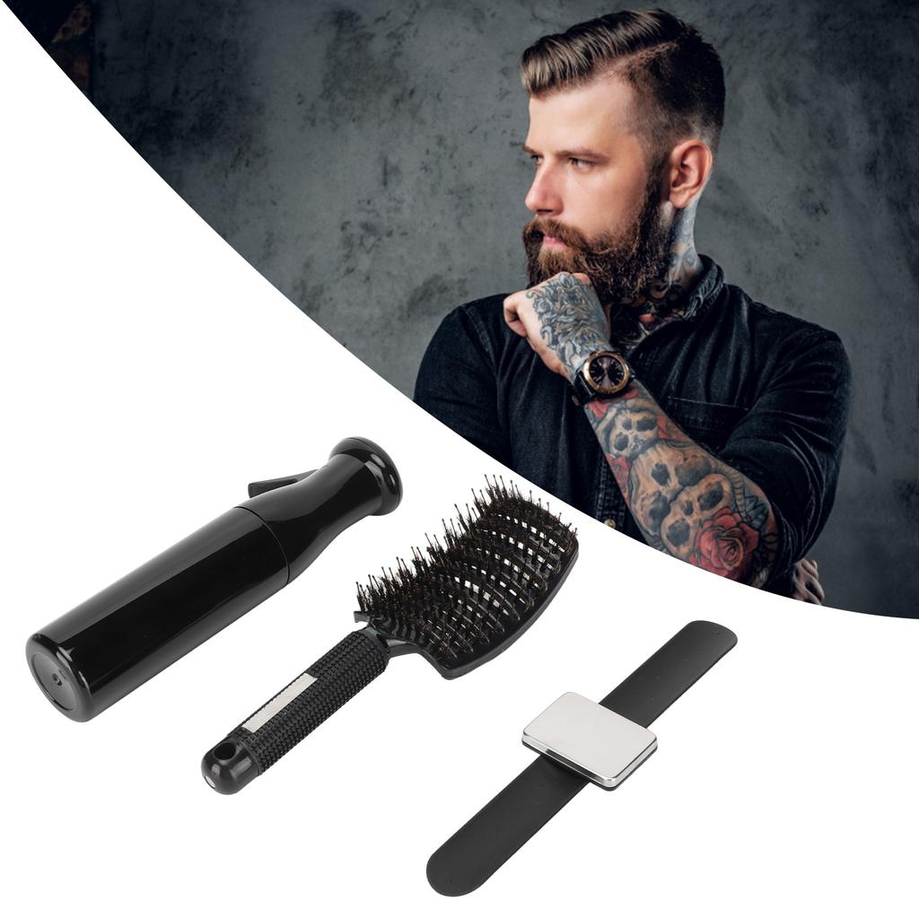 Detangling Curved Vent Brush Spray Bottle Hair Clip Pin Wristband Holder Beard Hair Styling Tool