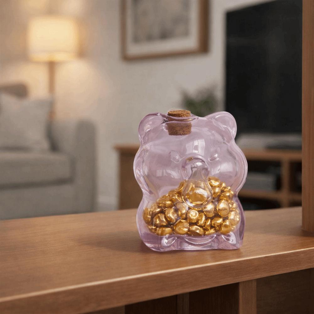 Transparent Piggy Money Bank Visible Glass Money Jar Multi-purpose Coins Saving Box  Adults