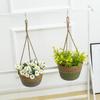 Garden Hanging Planter Macrame Plant Storage Basket Jute Rope Woven Indoor Outdoor Flower Pot Holder Plant Hangers Home Decor