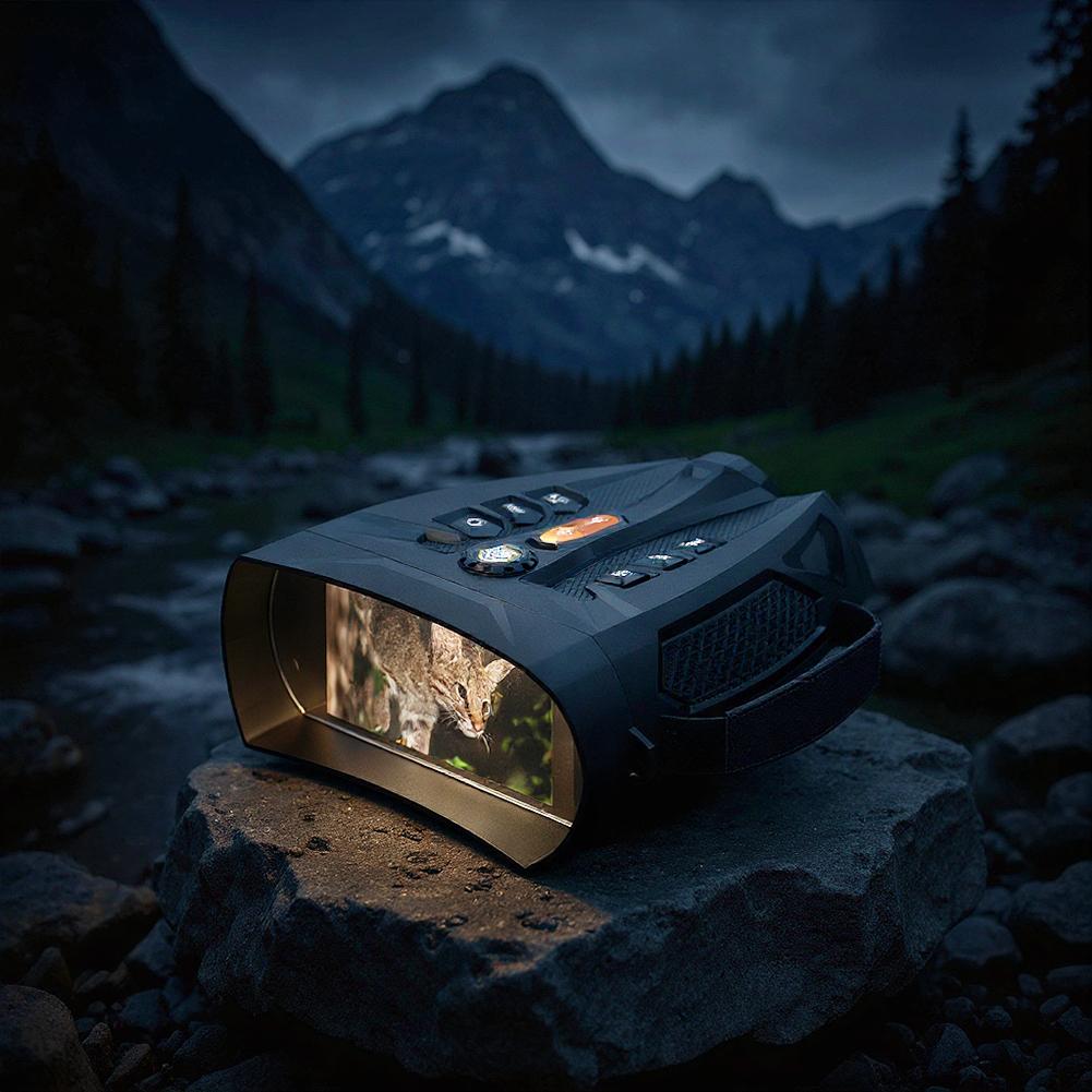 4K Infrared Night Visions Binoculars 10X Digital Zoom Night Visions Goggles 5000mAh Rechargeable 4inch IPS Screen for Adults