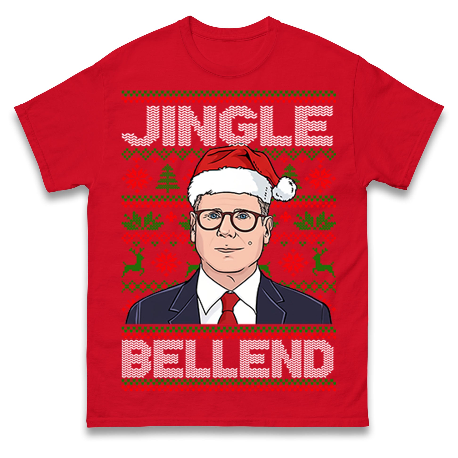 Keir Starmer Jingle Bell End Christmas T Shirt Tshirt Mens Womens Unisex Tops Tees S