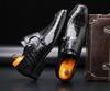 Fashion Men's Business Dress Office Shoes Crocodile Grain Leather Shoes Mens Buckle Casual Wedding Party Shoes Men Flats Plus Size