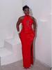 Elegant 2026 European & American Flower Bandage Evening Gown for Women