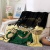 1pc Detective Conan Flannel Throw Blanket - HD Printed Lightweight Soft Warm All-Season Blanket for Sofa, Bed, Travel, Camping - Machine Washable039