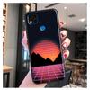80S Vaporwave Retro Synthwave Západ slunce Pouzdro Pro Xiaomi Redmi Note 10 Pro Note 9 Pro Note 11 Pro 8T 9S 10S 10 9A 9T 9C Kryt Pouzdro