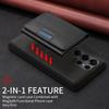 For Samsung Galaxy S25 Ultra Magnetic Case BETOPNICE Leather Phone Cover Kickstand with Detachable Card Bag
