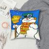 Pillow Case Snowman Frostys Soft  Pillow Cover For Sofa Bedroom Home Decor Vintage Pillowcases