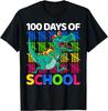 100 DAYS OF SCHOOL Funny Dinosaur Teachers Kids Novelty T-Shirt