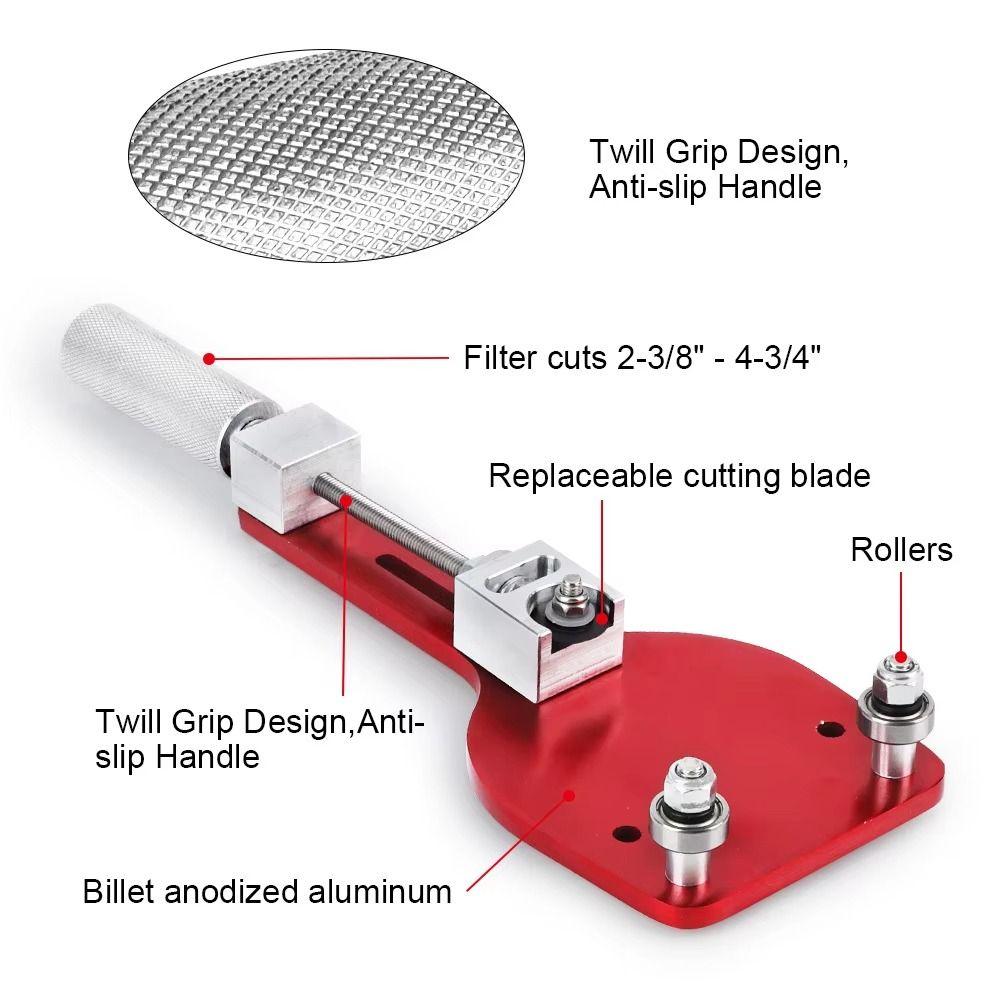 Adjustable Design Oil Filter Cutter Aluminum Zinc Zinc Alloy Automotive Tools  Car Accessories