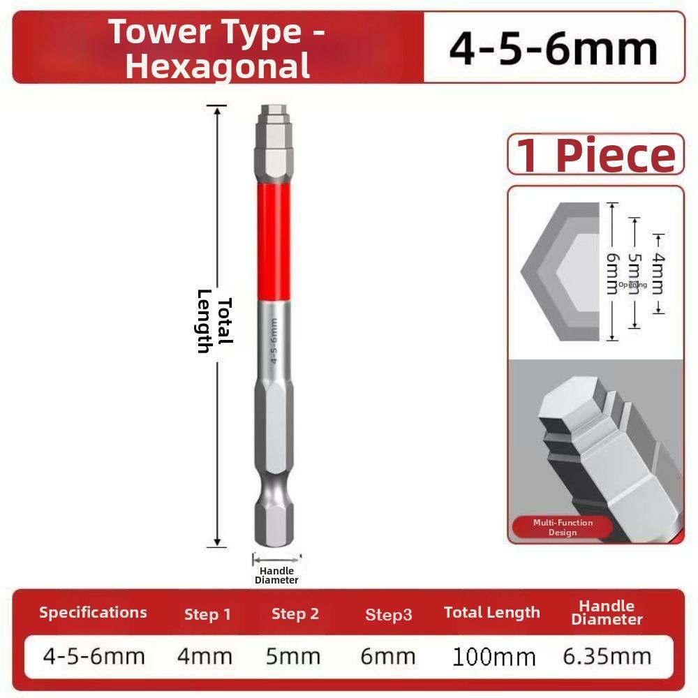 6.35mm Hex Shank Electric Screwdriver Bit Alloy Steel Hex Bit Set Automotive Maintenance