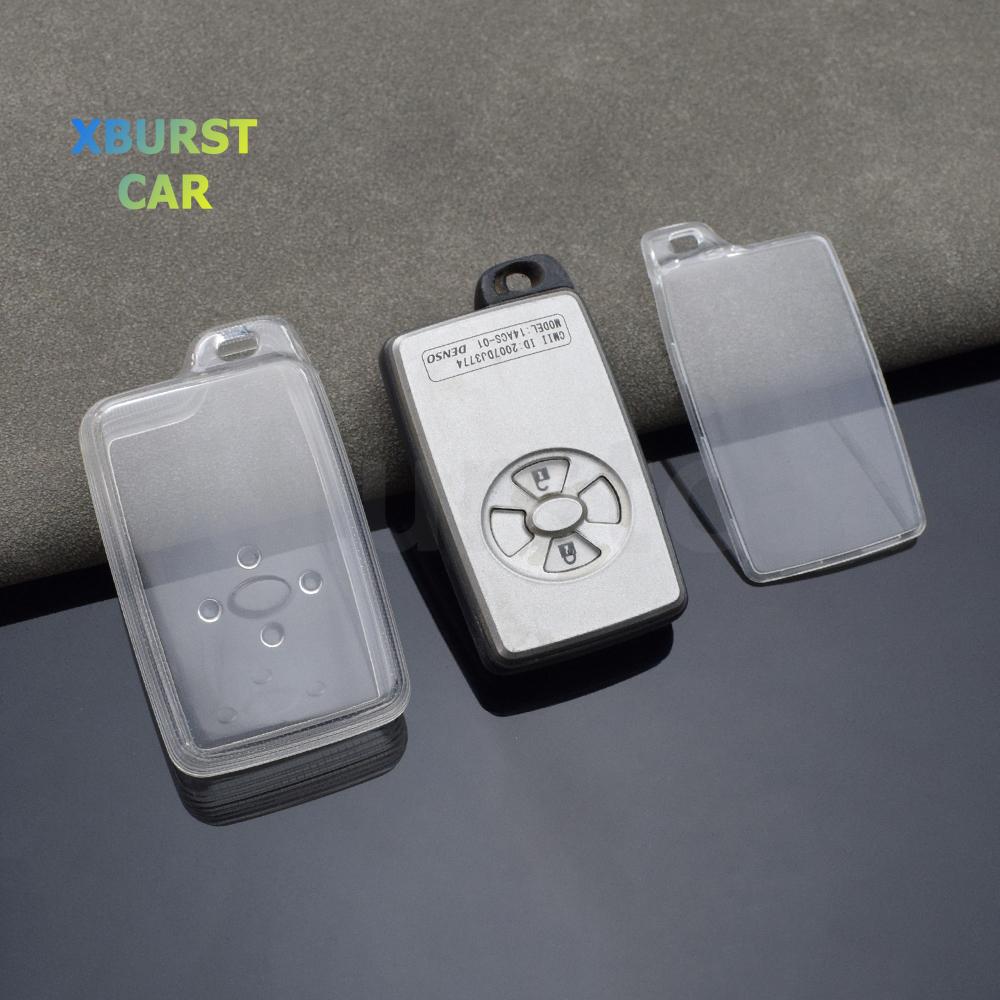 Transparent Tpu Shell Fob Holder For Toyota Noah Tarago Mark X Rav4 Voxy Corolla Yaris Estima Car Key Case Cover Accessories