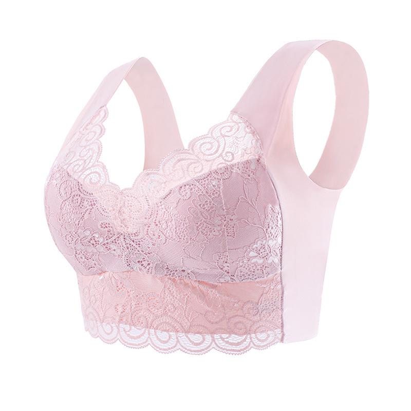 

Sleep 622 Wire-Free Seamless Bralette with Lace and Integrated Cups 3XL (4L) [160-180 jin]