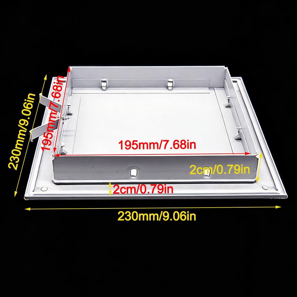 Panel de Acceso Duradero de Aleación de Aluminio Blanco Tipo Snap-on Puerta de Inspección Anti-corrosión Tapa de Registro de Acceso a Pared Extraíble