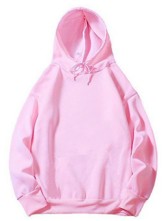 Women's Fleece-Lined Hooded Sweatshirt - Thickened, Loose Fit, Solid Color, Long Sleeve for Autumn/Winter