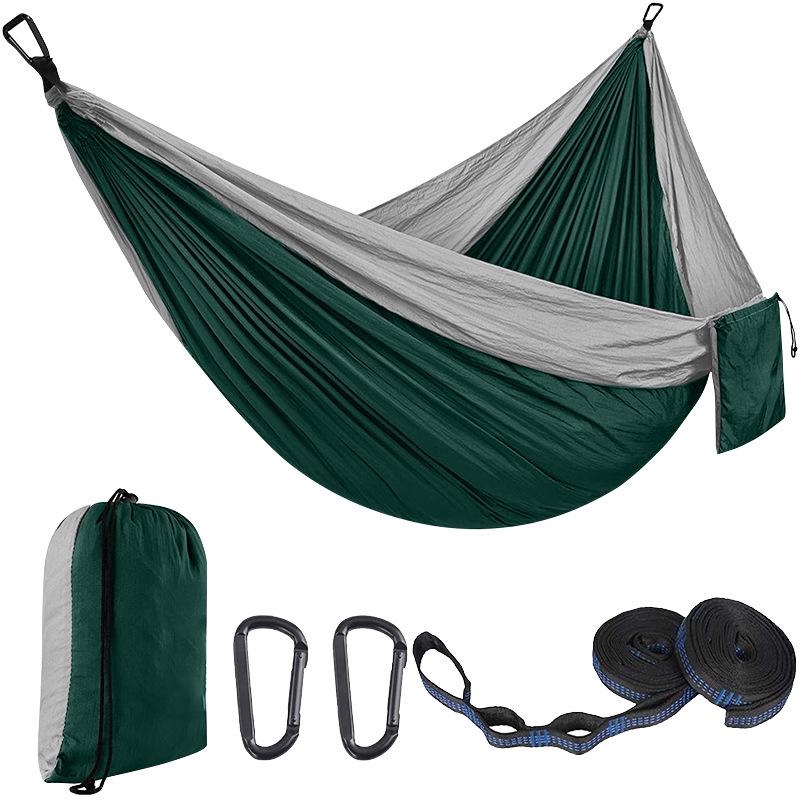 Portable Nylon Parachute Camping Hammock Swing Chair (Single/Double)