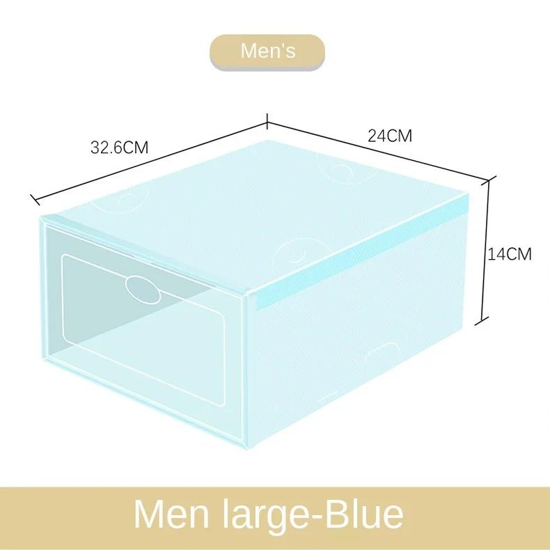 Shoe Organizer Stackable Shoe Storage Boxes Drawer Type Front Opening Shoe Rack Organizer Cabinet Shoes Container Thick Plastic