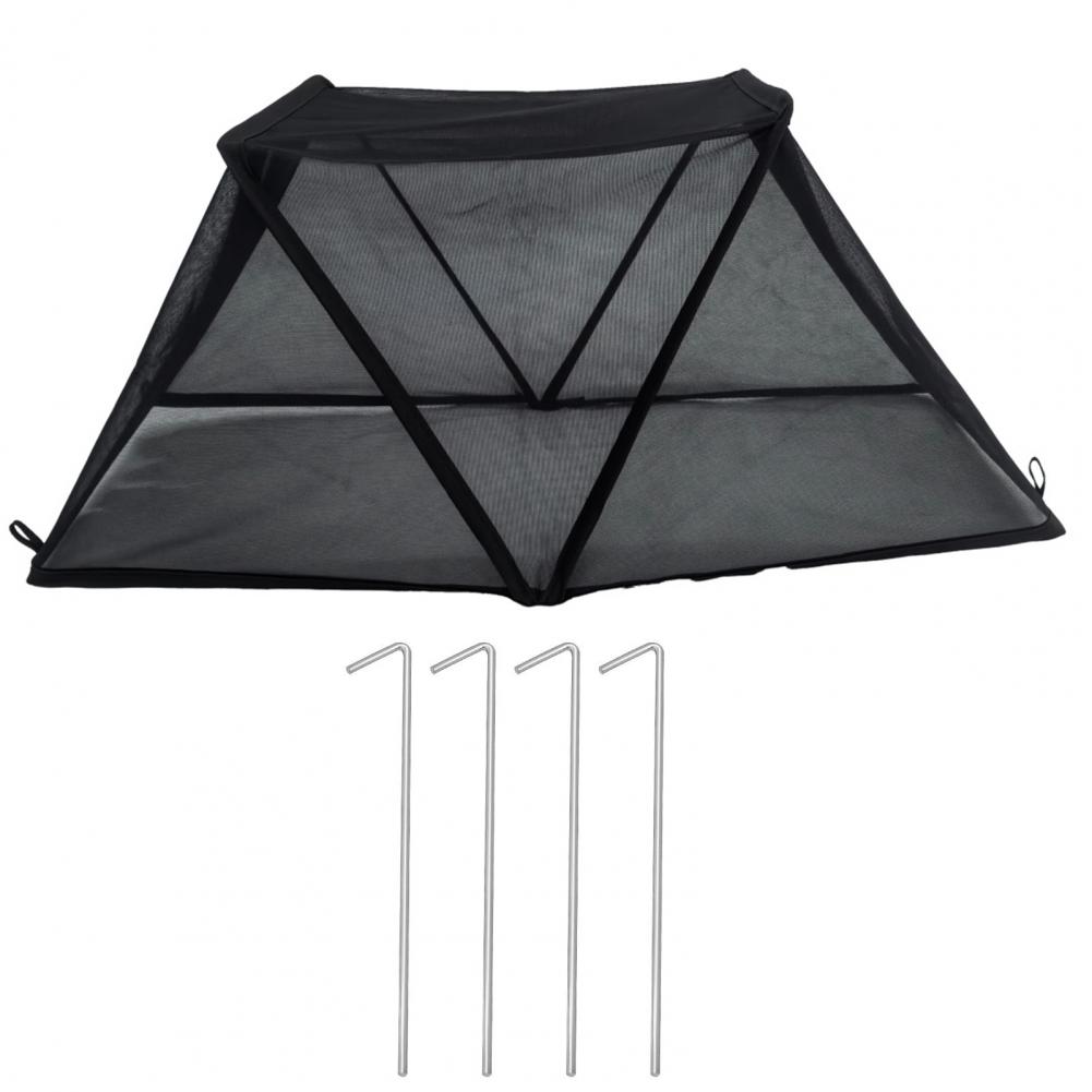 Plant Protection Cover Foldable Plant Shade Tent with Stakes Uv Resistant Sunblock Shade Cloth for Raised Garden Bed