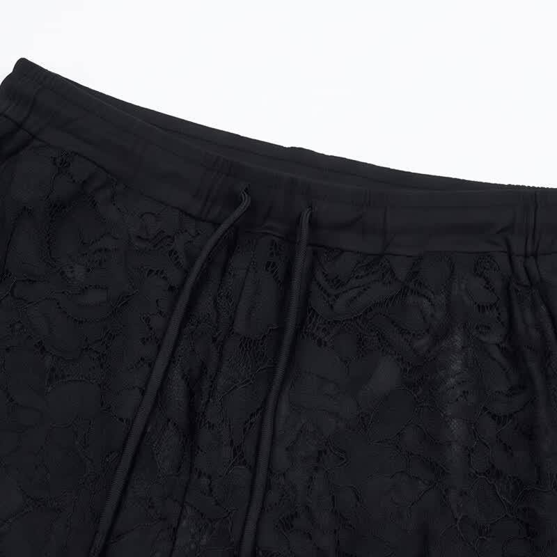 KOMPASU Damen Schlankmachende Gerade Bein Weite Bein Spitze Hohl Casual Hose