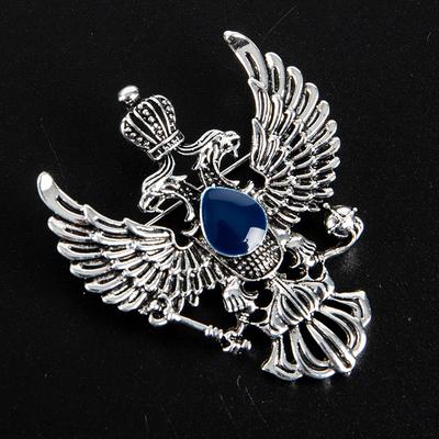 Retro křídlo kovový pin vintage orel odznak brož koruna klopa pin muži příslušenství