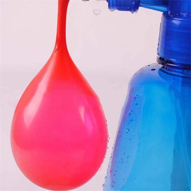 Kids Water Balloon Pressure Sprayer Set Includes 100Pcs Balloon For Outdoor Activities Practical Air Balloon Pump