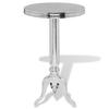 Day and Night - Day and Night Round Silver Aluminum Side Table