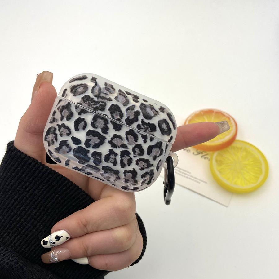 Applicable AirPods Pro protective case Silicone soft case Internet celebrity ins Leopard print 1st generation earphone case Apple earphone case
