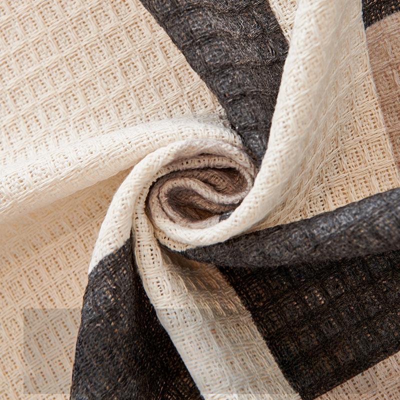 Plaid Sofa Towel Full Cover Cloth Simple Style Waffle Sofa Cover Universal Cover Universal Non-Slip Sofa Cover Cushion