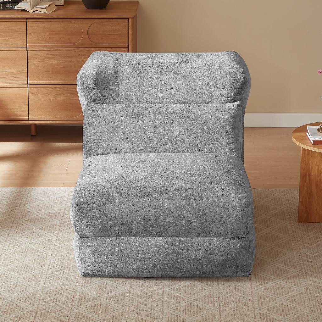 Boneless Sofa Combination Seat, Unique Shape, Suitable for Living Room and Bedroom, Can Be Converted from a Single Armchair To a Lounge Chair.