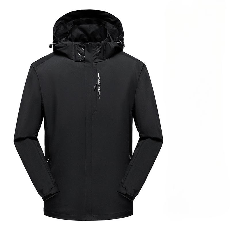 New Windproof and Waterproof Jacket Men's Hood-removable Windbreaker Outdoor Casual Jacket Sports Jacket