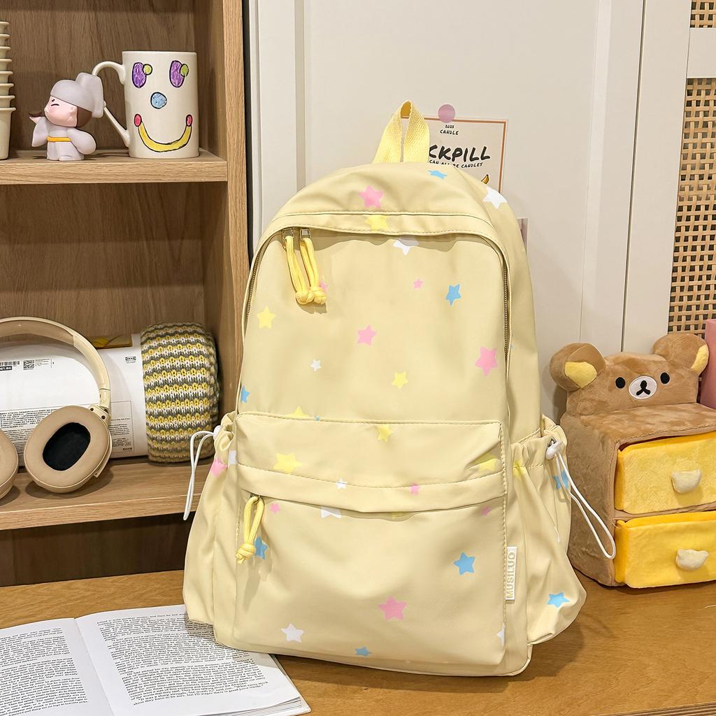 Schoolbag1011 Korean Version Ins Girl Backpack Polka Dot Cute Backpack Japanese Small Fresh Student Junior High School Schoolbag Girl
