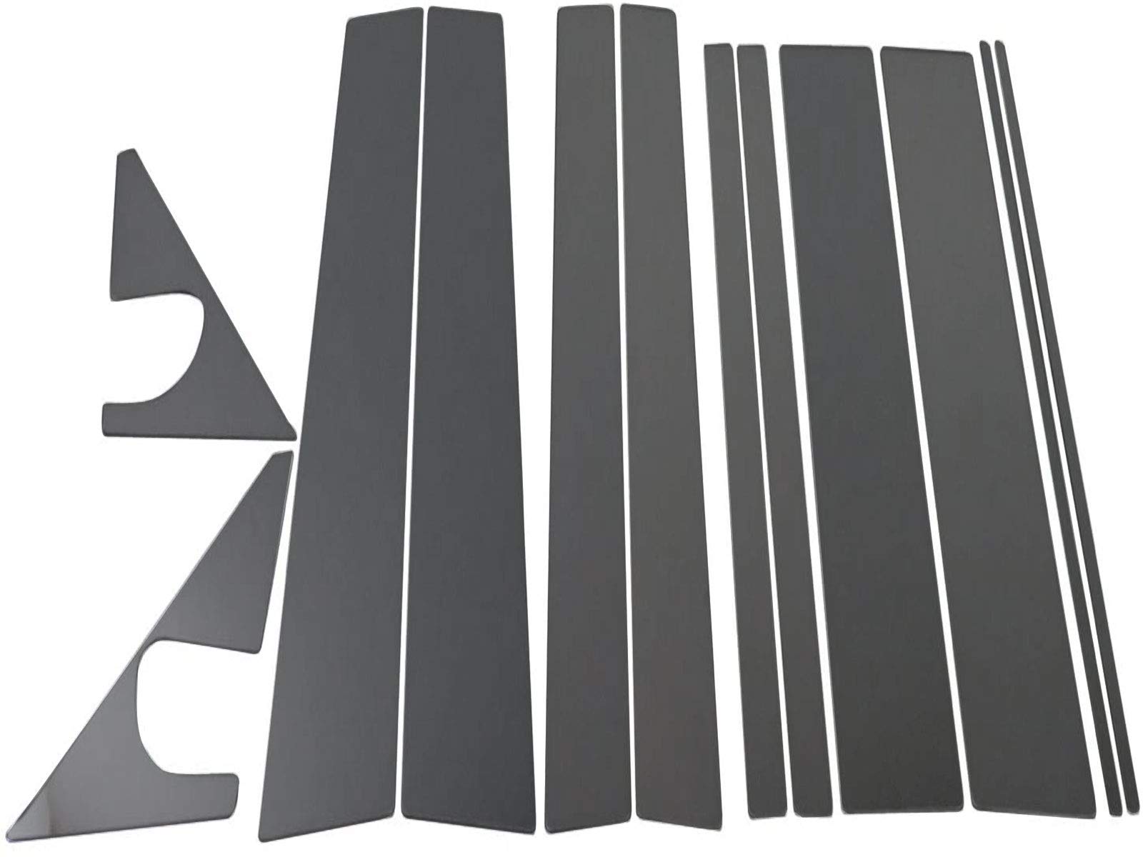 

BRIGHTZ Finish Stainless Steel Black Plated Pillar Panels for Toyota Serena C26 Visor Compatible with and 26 Ultra-Mirror (No Required) (12-Piece Set) чёрный