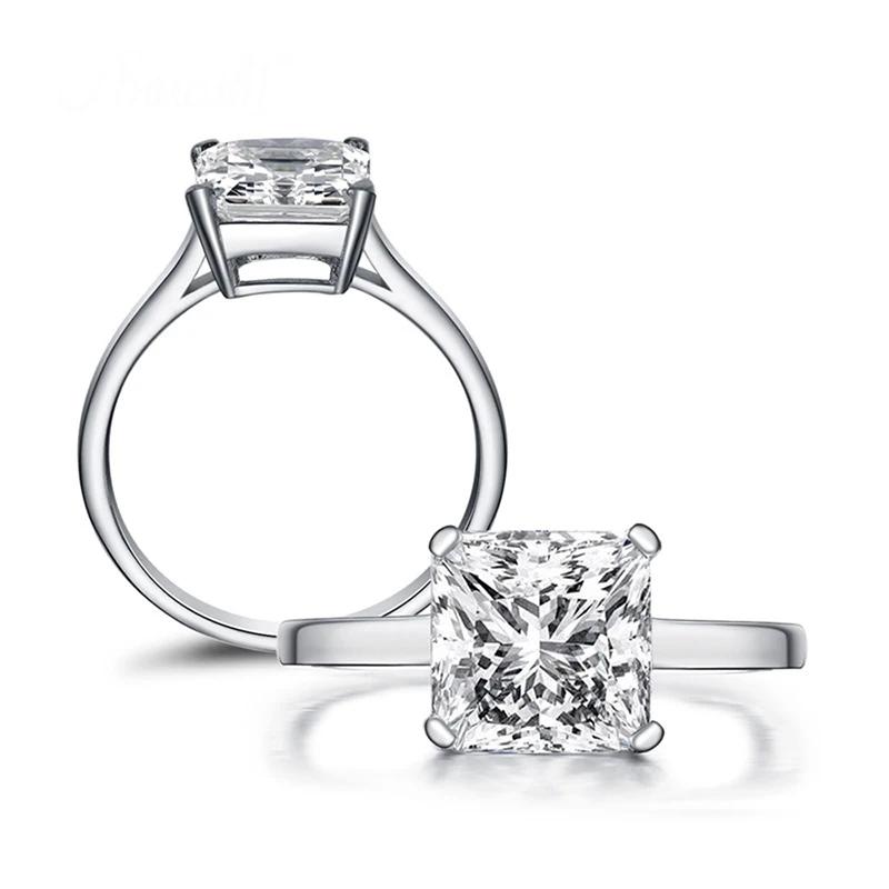 Cbtb New Silver 925 Women Passed Test Moissanite Rings D Color VVS Clarity Timeless Feminine Luxury Jewelry