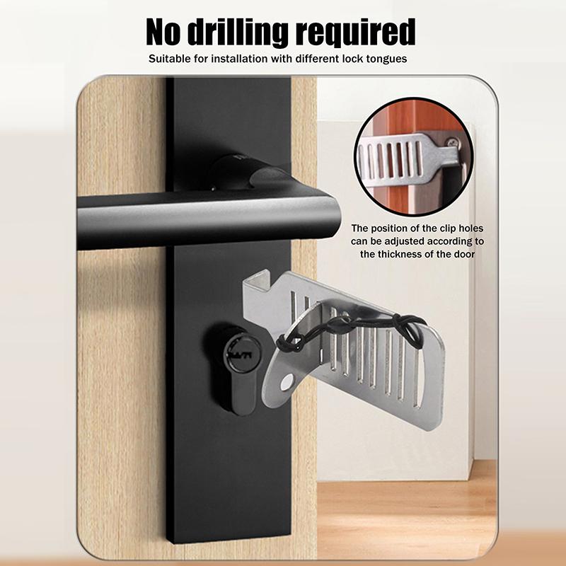 Portable Door Travel Home Lock Security Extra Lock For Additional Privacy And Safety In Room Hotel Apartment Dorm Door Stopper