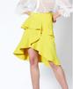 Greedius Ruffle Midi Skirt