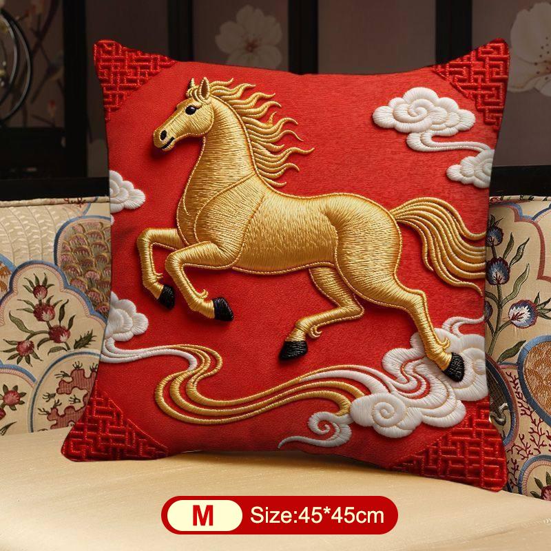 Throw Pillow Cushion Cover Horse Print Luxury Modern Fashion Style Couch Sofa Pillow Covers Bedroom Living Room