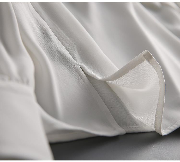 Elegant Women's Ribbon Shirt - Spring/Autumn Top