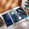Tappeto in Velluto Cristallo Seattle Seahawks Morbido Anti?Tappetino Antiscivolo Comodo per Casa Soggiorno Camera da Letto Tappeto Decorativo