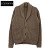 MACKINTOSH Brown Cashmere Blend Cable Knit Shawl Collar Knit Cardigan Tops L BrownUsed