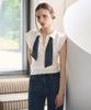 HYFVE Dot Ribbon Point Sleeveless Knit Top