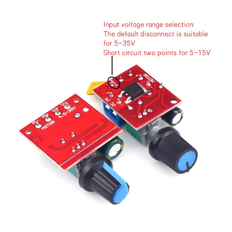 Mini Dc-Dc 3V/4.5V-35V 5A Pwm Dc Motor Speed Controller Module Speed Regulator Control Adjust Board Switch