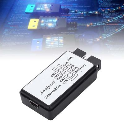 USB Logic Analyzer Device Set Mini Digital Size 8 Channel Input Memory 24MHz Logic Analyzer Device USB Logic Analyzer